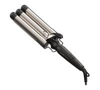 GaMa Arricciacapelli Triferro PC5006 SALON CURL Black e Silver - Arricciacapelli Professionale a Tre Cilindri