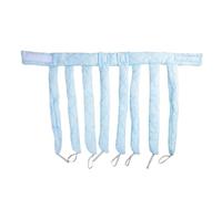 Arricciacapelli Senza Calore, Fascia For Capelli Rimovibile, Bigodini A Calamaro, For Con Onde Grandi, For Dormire(Blue short)