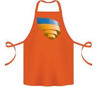 Arricciata Bandierina Dell'Ucraina Ucraino Giorno Calcio Cotone Grembiule 100%