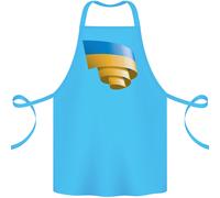 Arricciata Bandierina Dell'Ucraina Ucraino Giorno Calcio Cotone Grembiule 100%