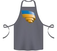 Arricciata Bandierina Dell'Ucraina Ucraino Giorno Calcio Cotone Grembiule 100%