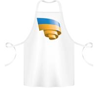 Arricciata Bandierina Dell'Ucraina Ucraino Giorno Calcio Cotone Grembiule 100%