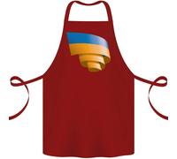 Arricciata Bandierina Dell'Ucraina Ucraino Giorno Calcio Cotone Grembiule 100%