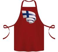 Arricciata Finlandia Bandiera Finlandese Giorno Calcio Cotone Grembiule 100%