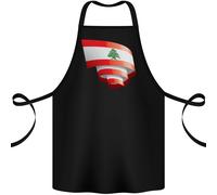 Arricciata Libano Bandiera Libanese Giorno Calcio Cotone Grembiule 100% Organico