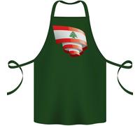 Arricciata Libano Bandiera Libanese Giorno Calcio Cotone Grembiule 100% Organico