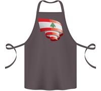 Arricciata Libano Bandiera Libanese Giorno Calcio Cotone Grembiule 100% Organico