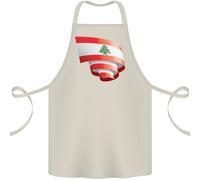 Arricciata Libano Bandiera Libanese Giorno Calcio Cotone Grembiule 100% Organico