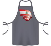 Arricciata Libano Bandiera Libanese Giorno Calcio Cotone Grembiule 100% Organico