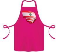 Arricciata Libano Bandiera Libanese Giorno Calcio Cotone Grembiule 100% Organico