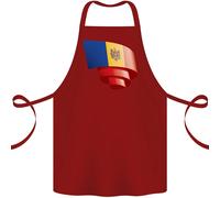 Arricciata Moldova Bandiera Moldavo Giorno Calcio Cotone Grembiule 100%