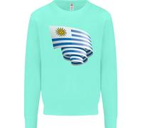 Arricciato Bandiera Uruguay Uruguaiano Giorno Calcio Bambini Felpa Maglione