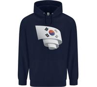 Arricciato Corea Del Sud Bandiera Coreana Giorno Calcio Uomo Felpa