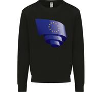 Arricciato Eu Bandiera Unione Europea Bandiera Calcio Bambini Felpa Maglione