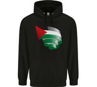 Arricciato Palestina Bandiera Giorno Calcio Bambini Felpa con Cappuccio