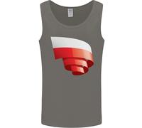 Arricciato Polonia Bandiera Lucido Giorno Calcio Uomo Canotta Maglia
