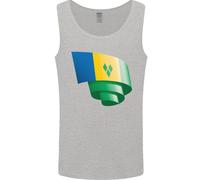 Arricciato Saint Vincent E Grenadines Bandiera Calcio Uomo Canotta Maglia