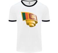 Arricciato Sri Lanka Bandiera Giorno Calcio Uomo Ringer