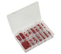Arricciato Terminale Assortimento 260pc Rosso - Sealey AB039RT Nuovo
