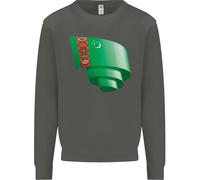 Arricciato Turkmenistan Bandiera Il Turkmen Giorno Calcio Bambini Felpa Maglione