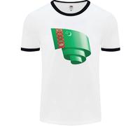 Arricciato Turkmenistan Bandiera Il Turkmen Giorno Calcio Uomo Suoneria