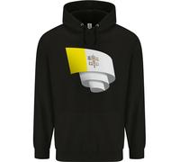 Arricciato Vaticano Bandiera Bambini Felpa con Cappuccio