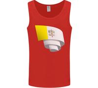 Arricciato Vaticano Bandiera Uomo Canotta Maglia