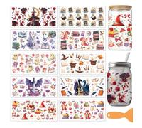 arricraft 10 fogli a tema libro UV DTF Cup Wrap per bicchieri da 16 oz, fan fantasy libri drago strofinare su decalcomanie adesivi trasferimento in PVC per tazze fai da te finestra decorazione stampa