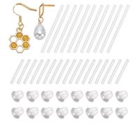 arricraft 120 pz. Maniche per Orecchini per Orecchie Vuote, Protezioni per Manicotti per Orecchini Perni per Orecchini Fermi In Silicone per Orecchini A Perno Ganci per Orecchini