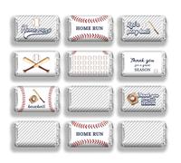 arricraft 120 Pz Sport Tema Mini Candy Bar Wrappers, Baseball Giochiamo Ball Chocolates Bar Etichetta Adesivi per Party Baby Shower Wedding Compleanno Bomboniere