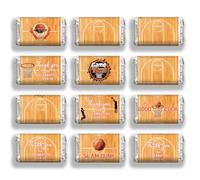 arricraft 120 Pz Sport Tema Mini Candy Bar Wrappers, Basketball Slam Dunk Cioccolatini Bar Etichetta Adesivi per Team Party Grazie Coach Party Decorazione Evento di Famiglia