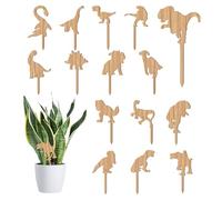 arricraft 15 pz Etichette per Piante In Legno, 15 Stili Dinosauri In Legno Vuoti Cartelli Da Giardino Piante Tag per Interni Ed Esterni Semi In Vaso Erbe Fiori Patio Verdure Giardiniere