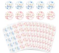 arricraft 200 adesivi per rivelare il genere, 5 cm, Twinkle Little Star, autoadesive, etichette adesive per feste in doccia