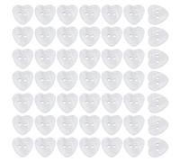 arricraft 50Pcs Cuore Shell Pulsante, 2-Hole Natural Pearl Shell Craft Seashel Pulsanti per Scrapbooking Camicia Giacca Cucire Decorazioni o DIY Artigianato, 11.5x11.5mm