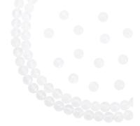 arricraft Circa 67 pz di Perline di Selenite Naturale Da 6 mm, 40 cm 1 fili di Perline di Pietra Naturale Non Tinti Centro Forato Gemma Perline Sciolte per Gioielli Collana Braccialetto (Foro: 0.8mm)