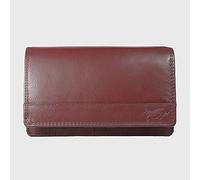 Arrigo Patta, Portafoglio con Protezione RFID Unisex-Adulto, Rosso Scuro, L