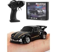 ARRIS 1/64 Micro Desktop RC Drift Car 4WD con modalità a 2 velocità RTR | Design tascabile, luci a LED, guida acrobatica, deriva liscia, divertimento al chiuso