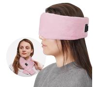 ARRIS Maschera per gli occhi riscaldata, cuscinetto caldo per il trattamento della blefarite e della secchezza oculare (rosa)