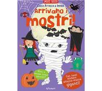 Arrivano i mostri! Cerca attacca & impara. Con adesivi. Ediz. a colori