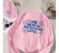 Arrivano nuovi modelli primaverili e autunnali, e il senso di relax è totale! La felpa con stampa "Mental State Literature" incarna lo stato mentale dei giovani contemporanei! Torna "UN CROCIO MENTALE