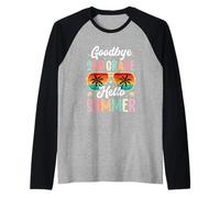 Arrivederci 2 ° grado Ciao Giornata estiva di scuola Maglia con Maniche Raglan