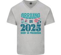 Arrivo 2025 Nuovo Baby Gravidanza Maglietta In Cotone A V Per Uomo