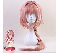 Arrivo Gioco Fate Apocryph Astolfo Parrucca Cosplay 80 Cm Lunghi Capelli Sintetici Rosa Resistente Al Calore Halloween Party Gioco di Ruolo Parrucca Mz-139