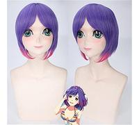Arrivo Maeda Atsuko Cosplay Parrucche Hiro Parrucche Shortpurple Gradiente Parrucca Capelli Sintetici Perucas Cosplay Parrucca Per Uomo Donna