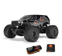 ARRMA 1/10 Gorgon 2WD RTR Monster Truck - Mega 550 14T motore a spazzola Spektrum SLT2 2,4 GHz, con batteria NiMH da 3300 mAh e caricatore USB-C S120 - Gun Metal