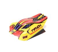 ARRMA 1/8 Clipless Painted Decaled Body, Yellow/Red: Typhon 4X4