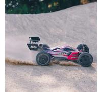 ARRMA 1/8 TYPHON 6S TLR Tuned 4X4 Roller Brushless Buggy, Pink/Purple - ARA8306