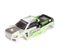 ARRMA Granite 4x4 Clipless Dipinto Decaled Body Green/White ARA-2245 parti