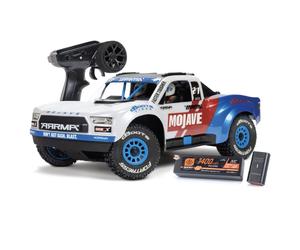 Arrma MOJAVE GROM 223S BLX 1/16 Brushless 4X4 RTR con DSC, Bianco con batteri...