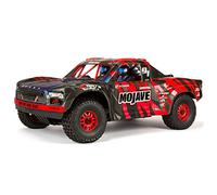 ARRMA RC Camion 1/7 MOJAVE 6S V2 4WD BLX Desert Truck con spettro azienda (pronto a corrente), rosso/nero, ARA7604V2T2
